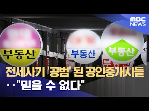 전세사기 '공범' 된 공인중개사들‥ 전세사기 '공범' 된 공인중개사들‥