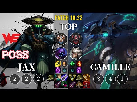 WE Poss Jax vs Camille Top - KR Patch 10.22