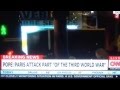 Pope admits to Third World War (WWIII) in a statement this morning about Paris attacks