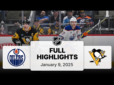 NHL Highlights | Oilers vs. Penguins | January 09, 2025