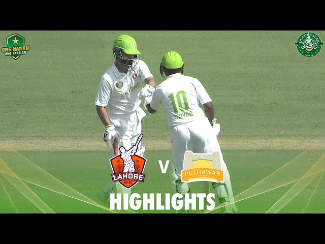 Full Highlights | Lahore Whites vs Peshawar | Day 1 | Match 17 | Quaid-e-Azam Trophy 2023/24 | PCB