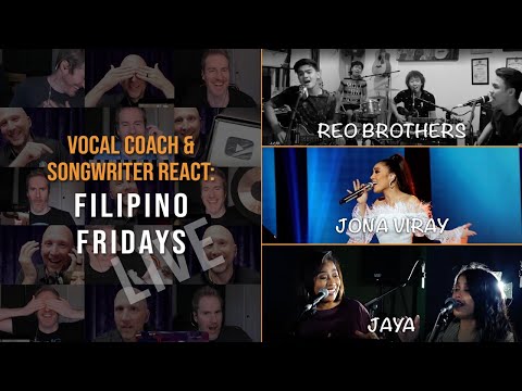 Filipino Fridays #006: Vocal Coach & Songwriter React REO Brothers, Jona Viray & Jaya