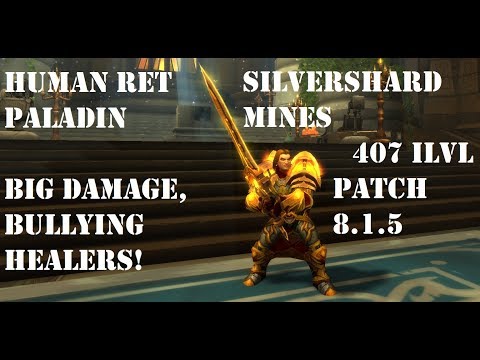 Human Ret Paladin PVP BG 8.1.5 - Big Damage, Bullying Healers!