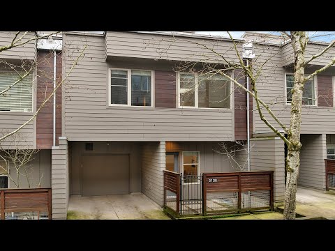 Modern Townhome in Prime SW Portland Location ~ Video of 3106 SW Dolph Ct. #B