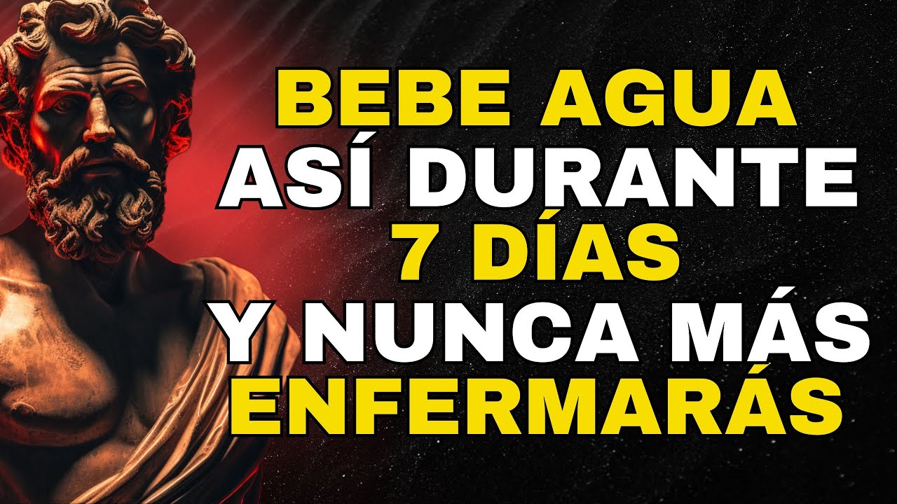 El 99% de las personas NO CONOCE la forma Correcta de Tomar Agua | ESTOICISMO