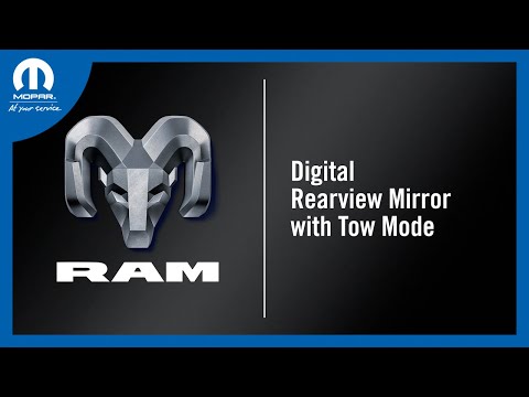 Digital Rearview Mirror with Tow Mode | How To | 2026 Ram Trucks