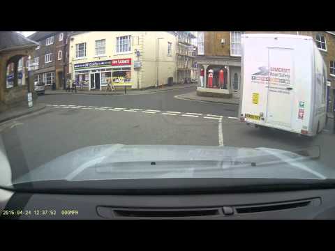 Somerset Road Safety Van Crashes into badly parked car