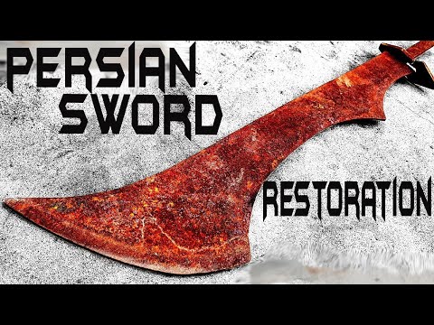 Rusted PERSIAN SWORD - Unbelievable RESTORATION