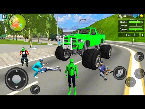 Spider Rope Hero Ninja Gangster Crime Vegas City - Android Gameplay