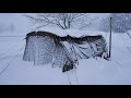 Heavy Snowfall Solo Camping | Ep.7