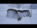 Heavy Snowfall Solo Camping Ep 7