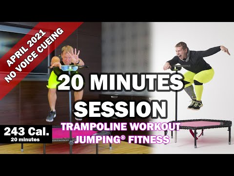 20 minutes trampoline session April 2021 - Jumping® Fitness [NO VOICE CUEING]