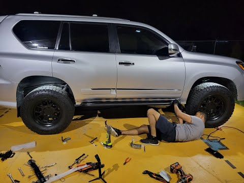 Installing Rock Sliders On a GX460 - Full install - Before and after