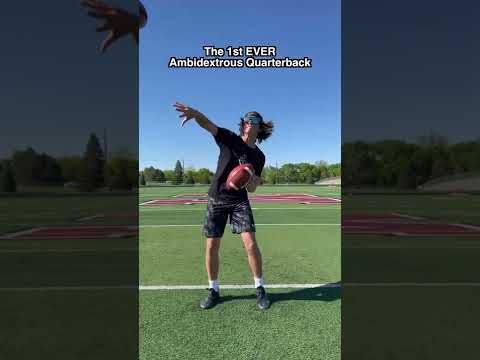 The 1st EVER ambidextrous Quarterback 🤯 #shorts
