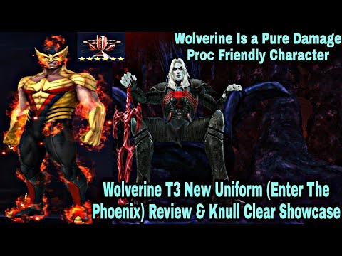 Wolverine T3 New Uniform Enter The Phoenix Review & Knull Clear Showcase - Marvel Future Fight