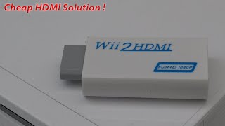 Nintendo Wii CHEAP HDMI Dongle Solution ... plug and play !! 🙄