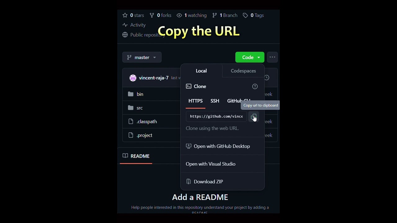 How to clone a repository from GitHub * Simple Steps Tamil *