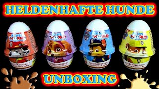 Kids World - Puddingdessert mit Paw Patrol ™ Figuren & Anhänger - heldenhafte Hunde - Unboxing