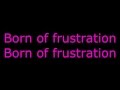 JAMES BORN OF FRUSTRATION (LYRICS)