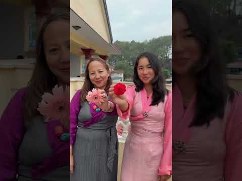 Wearing our traditional dress💕