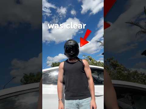 Clear visor that turns into a tinted visor??