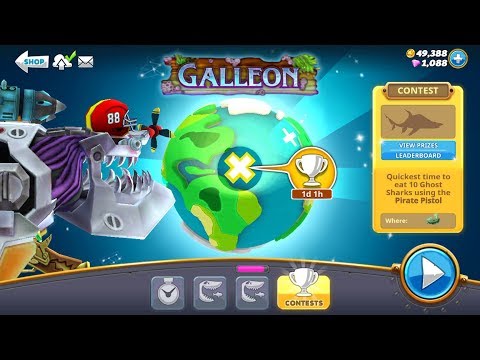 Quickest time to eat 10 Ghost Sharks Live Contest - Hungry Shark World