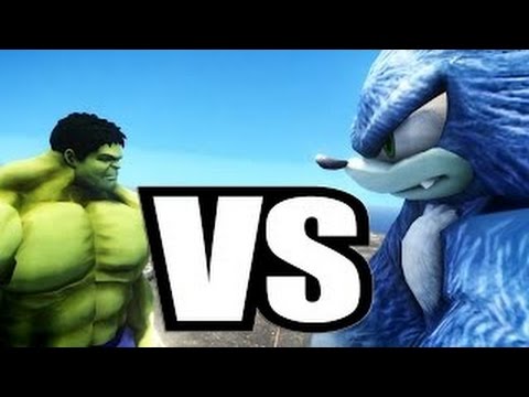 THE INCREDIBLE HULK VS SONIC THE WEREHOG EPIC BATTLE