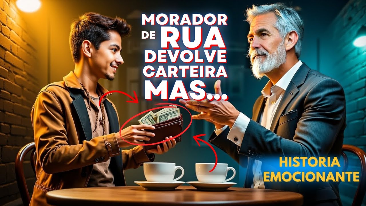 Morador de Rua Devolve Carteira e Ganha um Pedido Inusitado do Milionário. #historiaemocionante