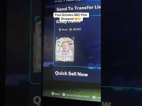 Paul Scholes SBC Pick 😍🤌🏽 #fc26 #eafc26