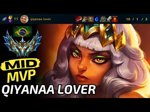 Qiyanaa Mid vs Syndra - BR Challenger - qiyanaa lover - 540 LP - MVP