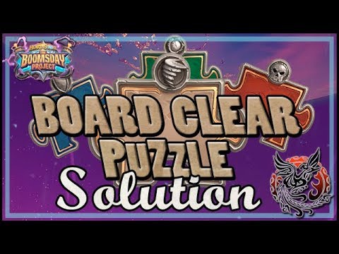 The boomsday solo adventure - Board Clear complete solution - Hearthstone