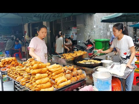 Incredible Street Food Compilation - Youtiao, Donuts, Puttu, Fried Noodles, Cambodian Sandwich