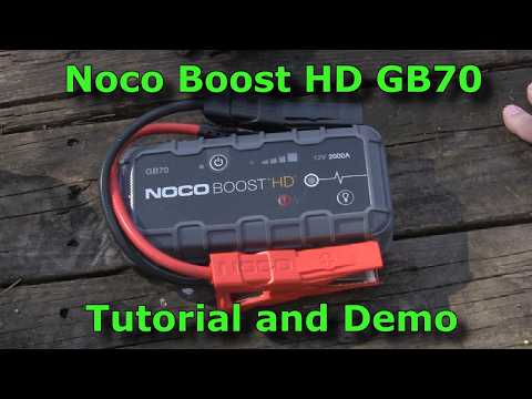 Noco Boost GB70 2000Amp Jump Starter Overview Tutorial and Test Demos