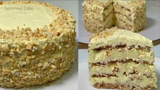 Sansrival Cake | Bake easy with Bakersfield Whippit Buttercream