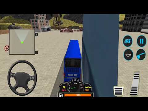 US Police Transporter Bus Simulator - Offroad Police Coach Bus Driving Games - Android Gameplay