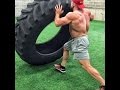 Arms and TIRE FLIPS with Big Whit!