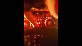 Me fooling around on the turntables like a novice.