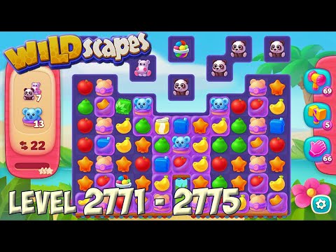 Wildscapes level 2771 - 2775 🐼 Playrix HD