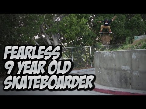 FEARLESS 9 YEAR OLD SKATEBOARDER STEVEN VASQUEZ VLOG - A DAY WITH NKA -