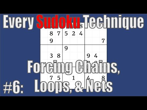 Every Sudoku Technique Explained - Part 6: Forcing Chains, Loops, & Nets