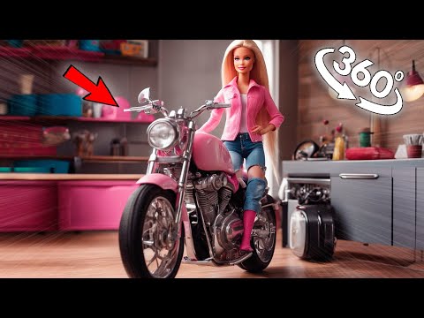 360° BARBIE broke into my house on a MOTORCYCLE!