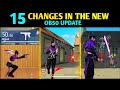 TOP 15 CHANGES IN THE NEW OB50 UPDATE ADVANCE SERVER GARENA FREE FIRE
