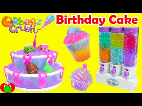 Orbeez Crush Sweet Treats Playset with Shopkins Season 3 and Birthday Cake Video
