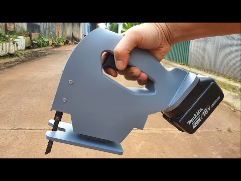 Homemade a Powerful Jigsaw Machine from pvc pipe and 775 Motor