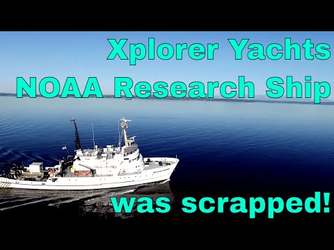 Eigner gibt Tour durch 172 'NOAA Schiff OCEAN STARR