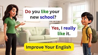 Mom and Son Talk About School | Easy English Conversation | English Speaking Practice #learnenglish
