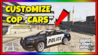 HOW TO CUSTOMIZE POLICE CARS GTA 5 ( STORYMODE )