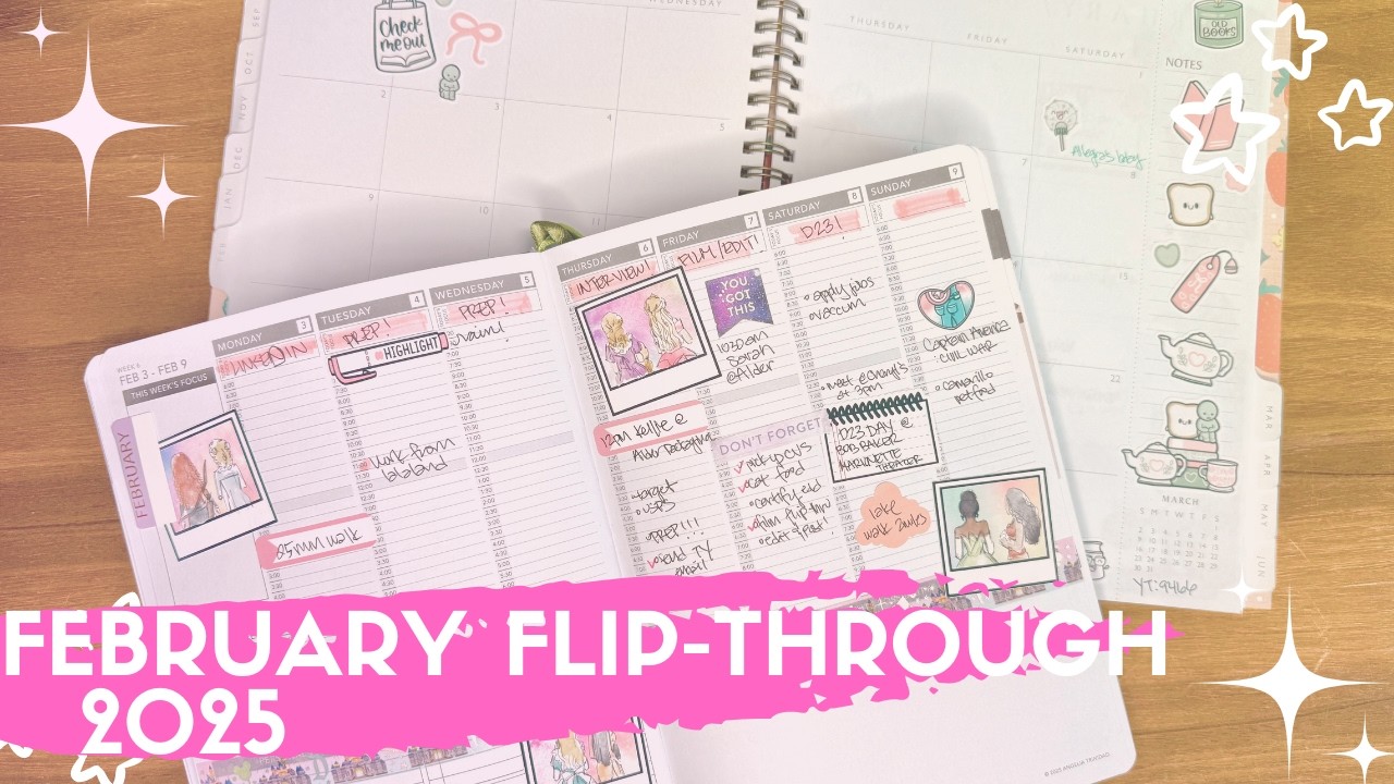 How I Used My Passion Planner & Horizontal Planner in February 2025 💘 | Planner Flip Through!