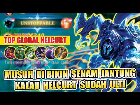 WHEN GLOBAL HELCURT USED ONE SHOT BUILD IN RANK💥 | LEGENDARY HELCURT ICE SCYTHE - MOBILE LEGENDS