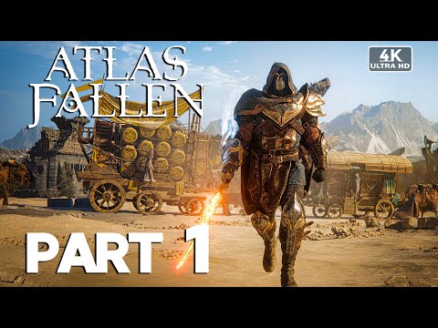 ATLAS FALLEN Gameplay Walkthrough Part 1 [4K 60FPS PC ULTRA] - No Commentary (FULL GAME)